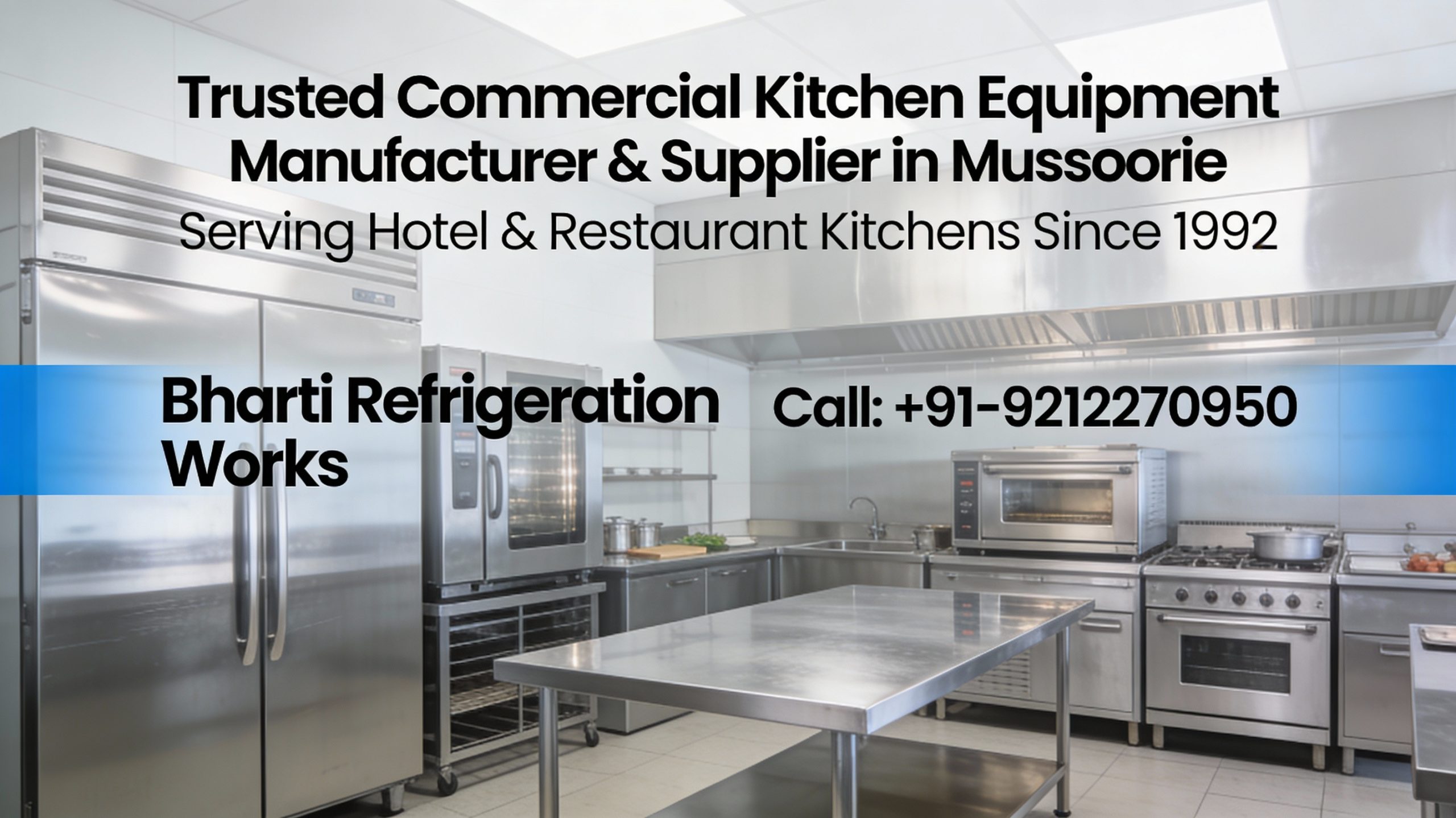 Commercial Kitchen Equipment Manufacturer in Mussoorie