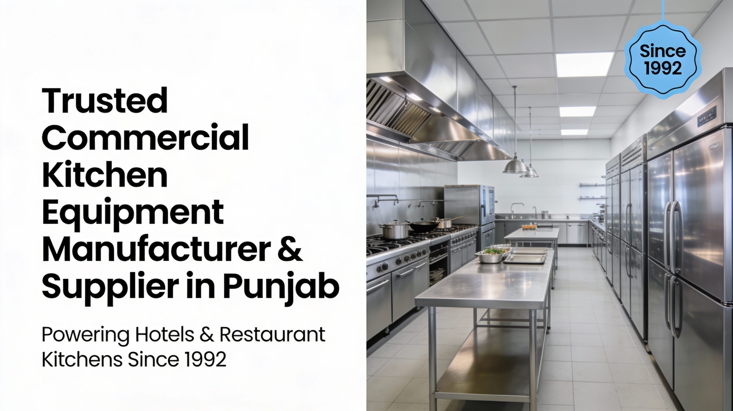 Commercial Kitchen Equipment Manufacturer in Punjab