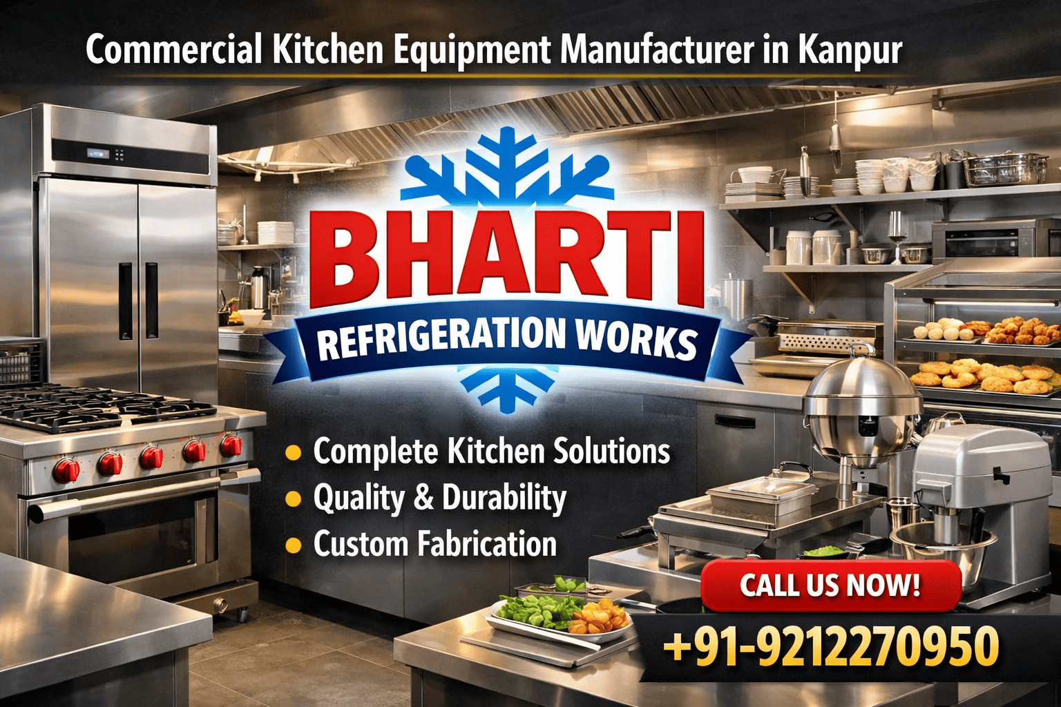 Commercial Kitchen Equipment Manufacturer in Kanpur