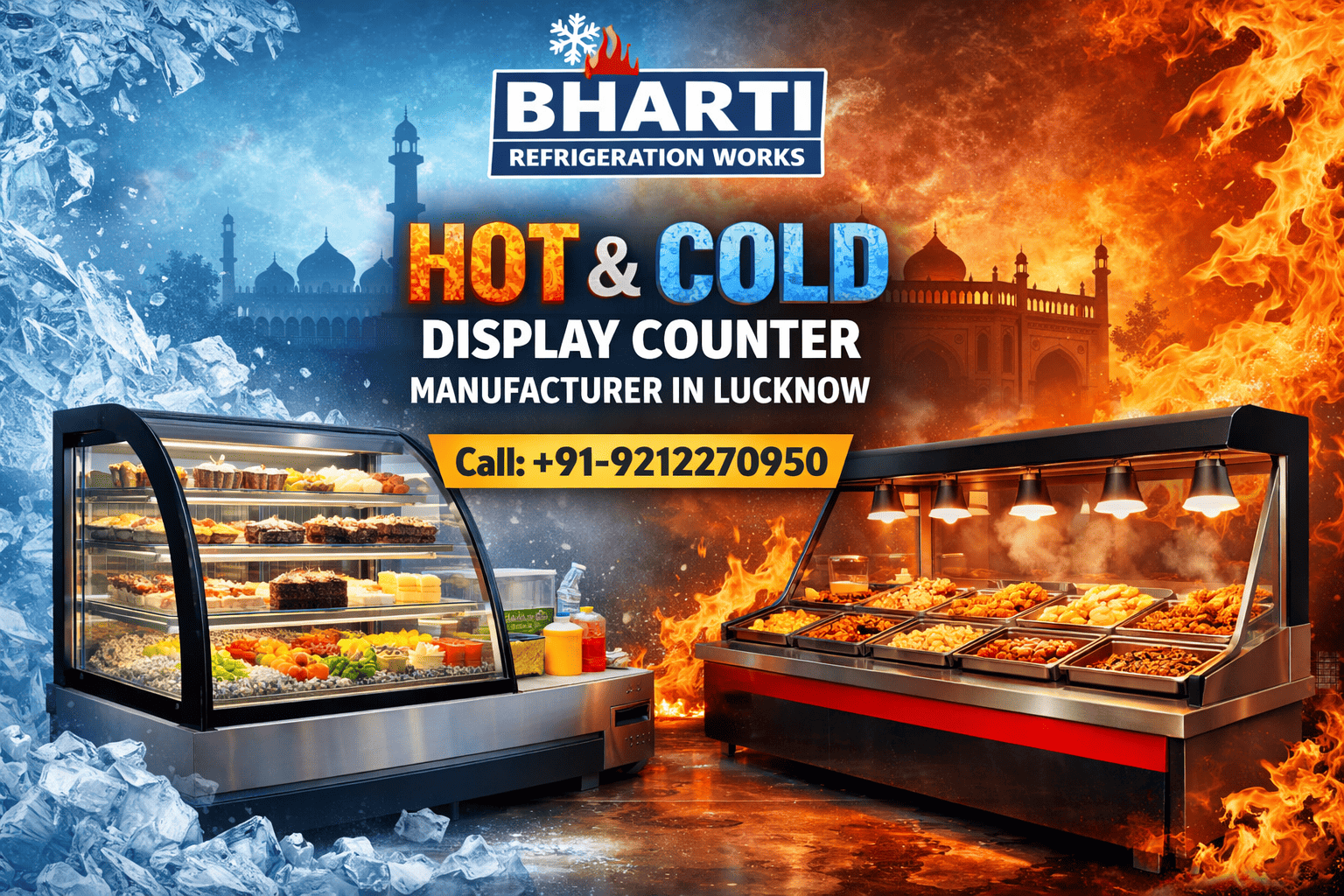 Top-Quality Hot & Cold Display Counters for Businesses in Lucknow